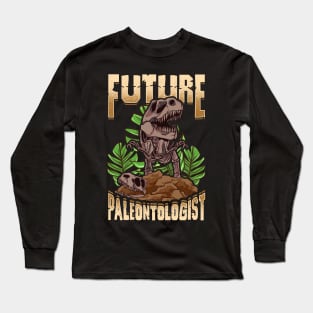 Cute Future Paleontologist Dinosaur Fossil Hunter Long Sleeve T-Shirt